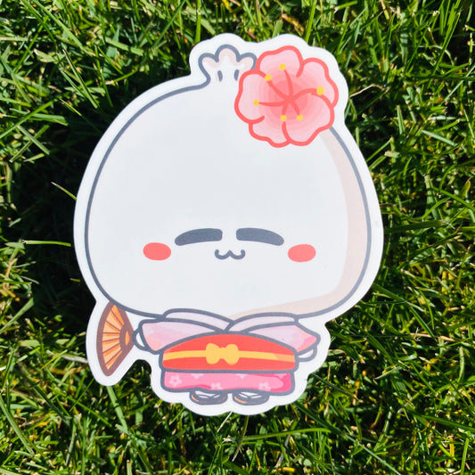 Japanese Style Dumpling Girl Sticker