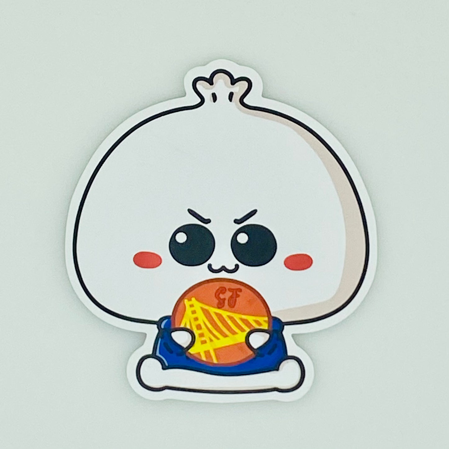 Basketball Dumpling Boy Sticker
