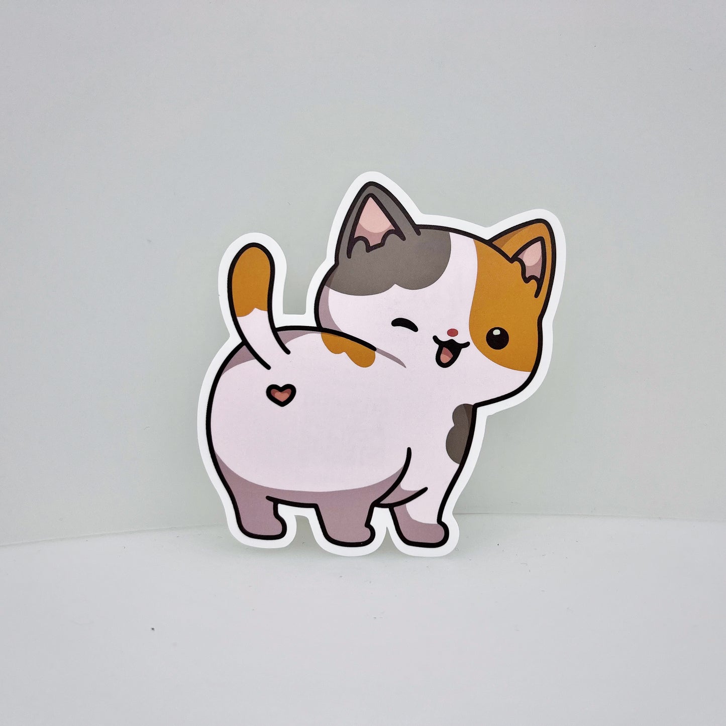 Calico Butt Cat Sticker | Cat Sticker | Cat Lover | Waterproof Sticker